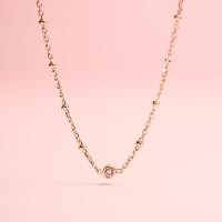 ราคา Grace Fine Jewelry สร้อยคอทองแท้ 9k โซ่เม็ดบอล เพชรมินิมอล 16 นิ้ว (46908584748)