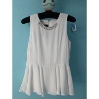 ราคา เสื้อแขนกุดสีขาวCPSไซร Lอก35-36ใหม่สวยงามมีระบายด้านหลังมีซิป (11240795152)