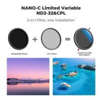 ราคา ▥ K&F Concept 2In1 67Mm 82Mm Nd2 Nd32 Variable ND CPL Multifuntion Filter C Series 37-82Mm (42529440948)