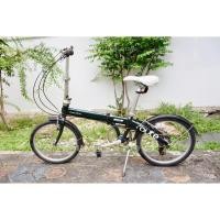 ราคา จักรยานพับได้ญี่ปุ่น - ล้อ 20 นิ้ว - เกียร์ 7 สปีด - อลูมิเนียม - Dahon Route - สีเขียวเข้ม [จักรยานมือสอง] (46261710763)