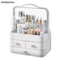 ราคา TRENDYZONEUS กล่องเก็บเครื่องสําอางตั้งโต๊ะ, กันน้ํากันฝุ่น Make Up Organizer พร้อมลิ้นชัก, มือถือสูงโปร่งใสอะคริลิคขนาดใหญ่ความจุกล่องในครัวเรือน (43981768012)