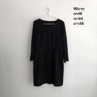 ราคา เดรสสีดำมืองสอง เดรสมือสองสภาพดี (16644557556)