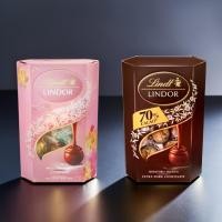 ราคา Lindt Lindor ช็อกโกแลตทรัฟเฟิล 200g (สีชมพูหวานละมุน / ดาร์ก 70% เข้มข้น) (27671843834)