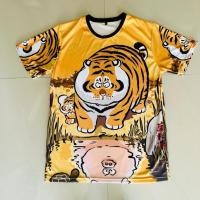ราคา เสื้อยืดพิมพ์ลายเสืออ้วนและหมูอ้วน (42319893004)