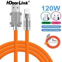 ราคา Hdoolink 120W 6A สายชาร์จเร็ว PD 60W 20W Type-C เป็น Type-C ชาร์จเร็ว มัลติฟังก์ชั่น Type-C ซิลิโคนเหลว ซุปเปอร์เคเบิล สายซิงค์ USB สําหรับ I-Phone Android สายเคเบิลข้อมูล (21458383135)