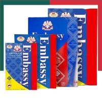 ราคา กระดาษสำเนา กระดาษคาร์บอน คุณภาพสุง กระดาษก๊อปปี้ ชนิดเขียน สีน้ำเงิน Embassy 100แผ่น ก็อปปี้ Carbon Paper UBMarketing (24257317352)