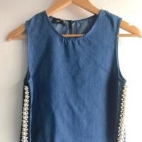 ราคา เสื้อ CPS สียีนส์ แขนกุด (2822778180)