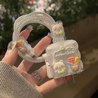 ราคา Blue Bear 3 iPhone Charger Protector 18w & 20w การ์ตูน iPhone Charger Head Cable Protector iPhone Adapter Protector & ipad iPhone Charger case cover (49409582741)