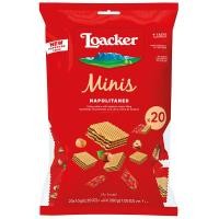 ราคา ล็อคเกอร์เวเฟอร์มินิครีมเฮเซล 200กรัม Loacker Minis Hazelnut 200g. [หมายเลขบาร์โค้ด 8000380001019 ] (50510289908)