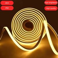 ราคา ไฟเส้น LED กันน้ําแบบยืดหยุ่น หลอดซิลิโคน 12V IP65 ตกแต่งคริสต์มาส 3 เมตร ไฟนีออน LED แบบแถบ 5 เมตร 2835 มี 120 LED/ม. เหมาะกับการใช้งานสี่ฤดู (43061041739)