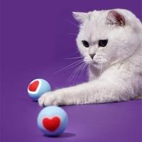 ราคา ZeZe Heart Ball Toy ลูกบอลอัจฉริยะ ของเล่นแมวสุดล้ำ กลิ้งเองได้ มีไฟกระพริบ หลบสิ่งกีดขวางได้ ตัวเครื่องเป็นยาง+พลาสติก (42360102183)