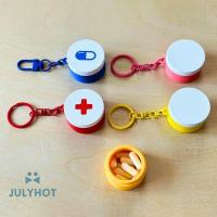 ราคา เย็นมินิเลื่อนกล่องยาพร้อมพวงกุญแจแคปซูลสัญลักษณ์ข้ามแบบพกพาพลาสติกกรณียาผู้ถือทุกวันใช้ฉุกเฉิน วีเอ็น (41730993426)