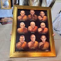 ราคา กรอบรูปภาพมงคล รูปภาพพระ รวมเกจิ ชื่อดัง พระ9รูป กรอบสีทอง นิยม มอบ ของขวัญ ที่ระลึก เมก้าปั้นดิน (22061611119)
