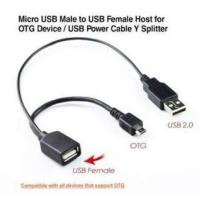 ราคา สาย USB โอทีจี Micro USB Male To USB Female Host OTG Cable &USB 2.0 Male Power Cable Y Splitter (6345730214)