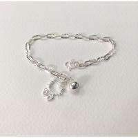 ราคา สร้อยข้อมือลายโซ่ห้อยจี้คิตตี้เงินแท้925 เครื่องประดับเงินแท้ สร้อยข้อมือ สร้อยเงินแท้ (25702852937)