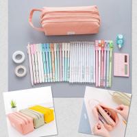 ราคา กระเป๋าดินสอ ผ้าแคนวาส มีหูหิ้ว 2 ซิป กล่องดินสอ กระเป๋าใส่เครื่องเขียน กระเป๋าน่ารัก เกรดพรีเมี่ยม สไตล์เกาหลี (22824320277)