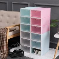 ราคา กล่องรองเท้า ป้องกันฝุ่นละออง ตัวฝาครอบเปิดปิดเนื้อพลาสติกแข็ง สีพาสเทล 4 สี hc99 (5905006517)