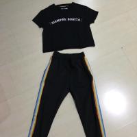 ราคา เซ็ท เสื้อกางเกง เสื้อแต่งคอวี Pull & Bear + กางเกงวอร์มแถบรุ้ง (2081996900)