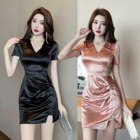 ราคา จั๊มสูทแขนสั้น บาร์ ไนท์คลับ ชุดทำงาน คอวี ชุดพนักงาน เสื้อยูนิฟอร์ม ชุดทำงาน ชุดยูนิฟอร์ม พนักงานต้อนรับ เซ็กซี่ (24568851177)