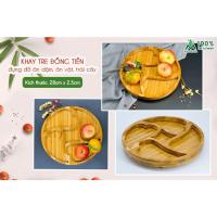 ราคา BAMVINA ถาดไม้ไม้ไผ่ทรงเหรียญ (29800063848)