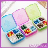 ราคา หลายช่อง กล่องยาแบบพกพา กล่องยา มินิ กล่องสีสันลูกกวาด Cross-packing pill box (12345833037)