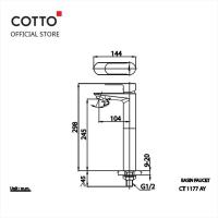 ราคา รุ่น COTTO CT1177AY ก๊อกเดี่ยวอ่างล้างหน้าทรงสูงแบบก้านโยก (42123550645)
