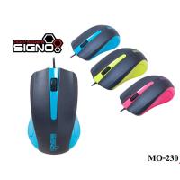 ราคา SIGNO เม้าส์ รุ่น MO-230 WIRED BESICO OPTICAL MOUSE (3326853628)