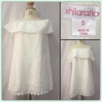 ราคา Brand xhilaration มินิเดรส ใส่แบบคอกลมหรือ ปาดไหล่ก็ได้ งานเย็บลูกไม้รอบอก ปักเต็มรอบชายกระโปรง ชิ้นนี้มาจากอเมริกา (1308955314)