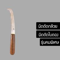 ราคา มีดตัดกล้วย มีดตัดใบตอง คม แข็งแรง ทนทาน มีดปาดกล้วย ด้ามไม้ (3273634397)