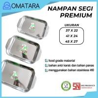 ราคา KOMODO ถาดสี่เหลี่ยมพรีเมี่ยม SNI ถาดอบ ถาดสี่เหลี่ยมสแตนเลส (53657790216)
