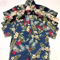 ราคา เสื้อเชิ้ตแขนสั้นลายดอก เชิ้ตวินเทจ เชิ้ตฮาวาย (2084181345)