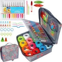 ราคา นกสี 16 สีด้ายโครเชต์เส้นด้ายหัตถกรรมสําหรับถักและโครเชต์ | รวมตะขอโครเชต์เข็มทอผ้าล็อคเครื่องหมายตะเข็บเครื่องมือทั้งหมดต้องการที่สมบูรณ์แบบชุดเริ่มต้น (48561035598)