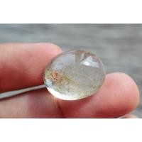 ราคา B12 ผลึกควอตซ์ โป่งข่าม แก้วขนเหล็ก ไหมทอง Quartz หัวแหวน เครื่องประดับ หินแท้ เนื้อใส หลังเบี้ย 25.5 CTS (15134809109)
