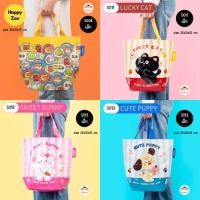 ราคา กระเป๋าถือ Shopping Bag ใบเล็ก ลายการ์ตูนน่ารัก กระเป๋าผ้าเคลือบกันน้ำ ขนาด 35x31x15 cm (ลายS001-S015) จุของได้เยอะ (54812498981)