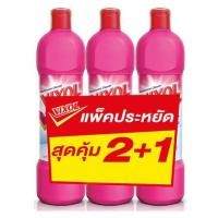 ราคา น้ำยาทำความสะอาดห้องน้ำ วิกซอล ชมพู 900 มล. 2แถม1 เพื่อความสะอาดที่มากขึ้น (7381887003)
