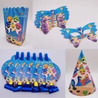 ราคา หมวกปาร์ตี้ธีม Baby Shark / POPCORN BUCKET 6PCS / BLOW OUT 6PCS / PAPER MASK 10PCS (22143334859)