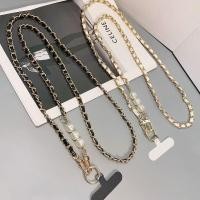 ราคา กระเป๋าสะพายโซ่โทรศัพท์มือถือสายคล้องโทรศัพท์มือถือโซ่มุกขนาดเล็กโซ่โลหะสีสันสดใสยาว (43353818237)
