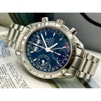 ราคา Omega Speedmaster Triple Date Automatic Crhonograph 39 mm Full Set นาฬิกามือสอง ของแท้100% (57300215792)
