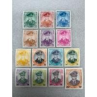 ราคา แสตมป์พระรูป ร.9 ชุดที่10 ครบชุด14ดวง (55659446028)