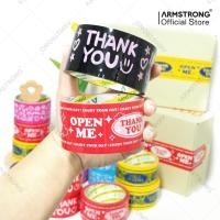 ราคา Armstrong เทปปิดกล่องพิมพ์ลาย 6 ลาย เทปปิดกล่องลาย THANK YOU 48 มม x 45 หลา เทปปิดปากพัสดุ ส่งของทุกวัน (27405286714)
