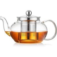 ราคา กาน้ําชาแก้ว Borosilicate 20 ออนซ์พร้อมที่กรองชาแบบถอดได้ - หม้อชาใส (56560708464)