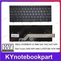 ราคา KEYBOARD คีย์บอร์ด DELL INSPIRON 14 3000 3441 3442 3443 ไทย-อังกฤษ (21569650639)