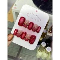 ราคา ยาวกลางเล็บปลอมสำเร็จรุปพร้อมติดลาย-ฟรีกาวตะไบทุกชุด (28123539245)