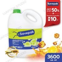 ราคา เซพแพ็ค น้ำยาล้างจาน กลิ่นชามะนาว ขนาด 3.6 ลิตร Savepak Dishwashing Liquid 3.6 L (27573696362)