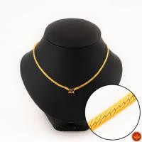 ราคา LSW สร้อยคอทองคำแท้ 2 สลึง (7.58 กรัม) ลายบิดนูนโปร่ง ND-176 (29024038980)
