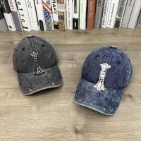 ราคา Chrome Hearts 2025Summer CH Denim baseball cap, casual and versatile, unisex, makes the face look smaller, same style duckbill cap, sun protection hat (52362307906)