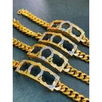 ราคา กรอบเลสพร้อมสายขนาด4บาท งานชุบทองฝังเพชรใส่ได้ทักหลวงพ่อ หลวงพ่อพัฒน์ หลวงพ่อรวย (9769184761)