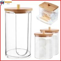 ราคา [4 ชิ้น] ที่ใส่สําลีอะคริลิคใส พร้อมฝาปิดไม้ไผ่ ที่วางสำลี กล่องเครื่องสำอาง กล่องอะคริลิคใส่สำลีเช็ดหน้า กล่องใส่คัตเติ้ลบัต (16194222850)
