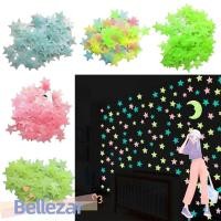 ราคา BELLEZAR สติ๊กเกอร์ติดผนังเรืองแสง, DIY สติ๊กเกอร์ดาวเรืองแสง, กระดาษติดผนังเรืองแสงในที่มืดสีสันสดใสดาวสติ๊กเกอร์ติดผนังห้องนอนเพดานห้องนั่งเล่น (45311241132)