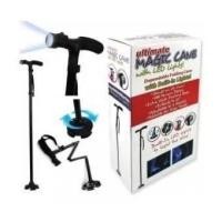 ราคา MAGIC CANE with LED Light ไม้เท้าช่วยพยุงเดินสำหรับผู้สูงอายุ ไม้เท้าพับได้ พร้อมไฟฉาย (21954663062)